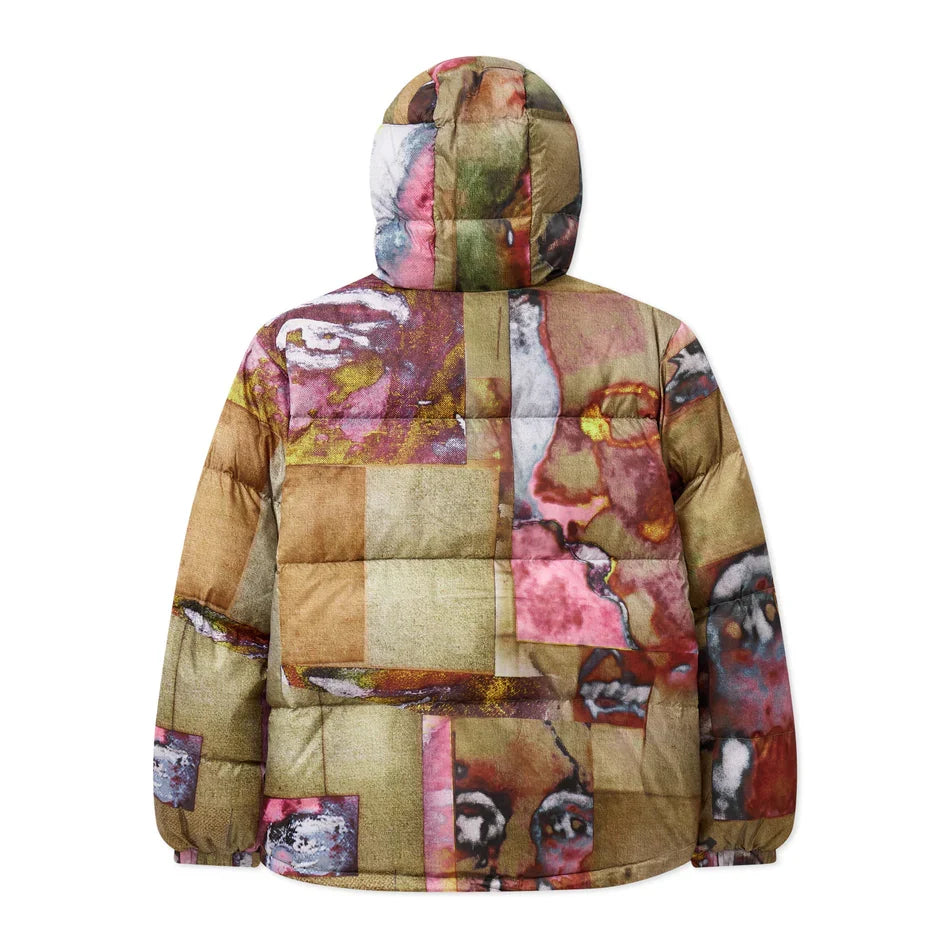 KidSuper Printed Faces Collage Puffer Jacket