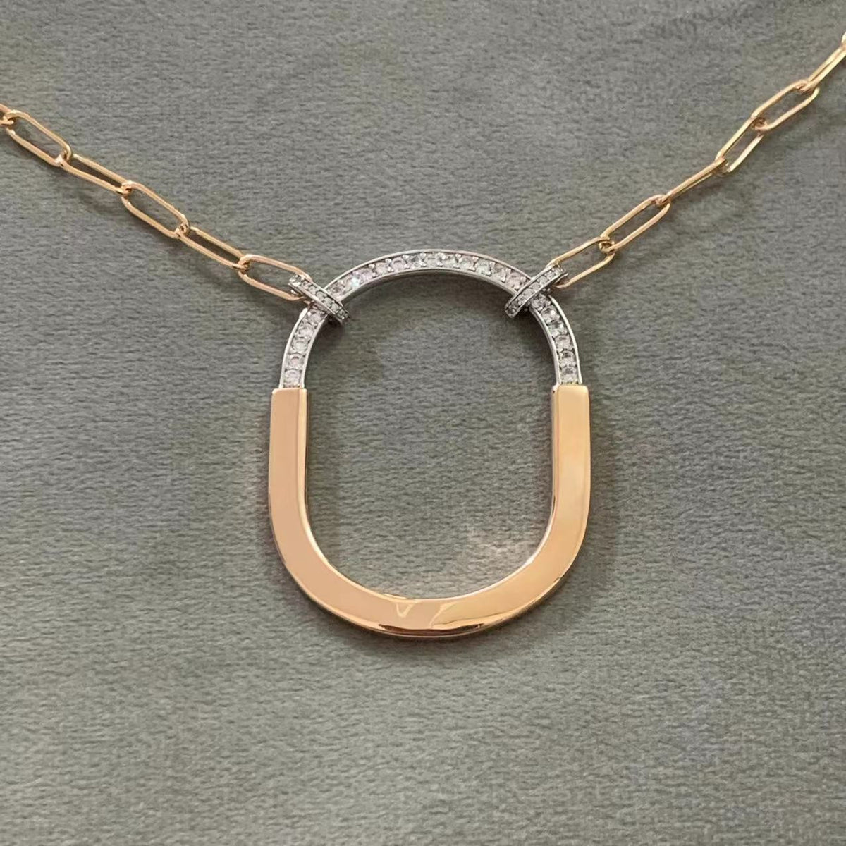 TIFFANY LOCK DIAMOND NECKLACE