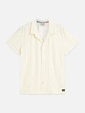 Scotch & Soda Terry Jacquard Regular-Fit Short-Sleeved Shirt
