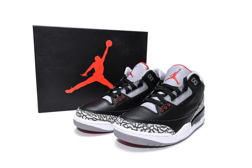 Air Jordan 3 Retro OG Black Cement Reps Sneakers 854262-001