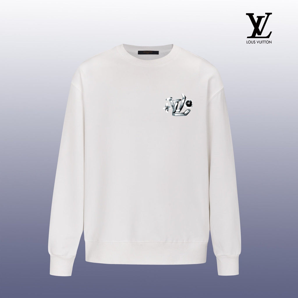 Designer Graphic Print Crewneck Sweatshirt