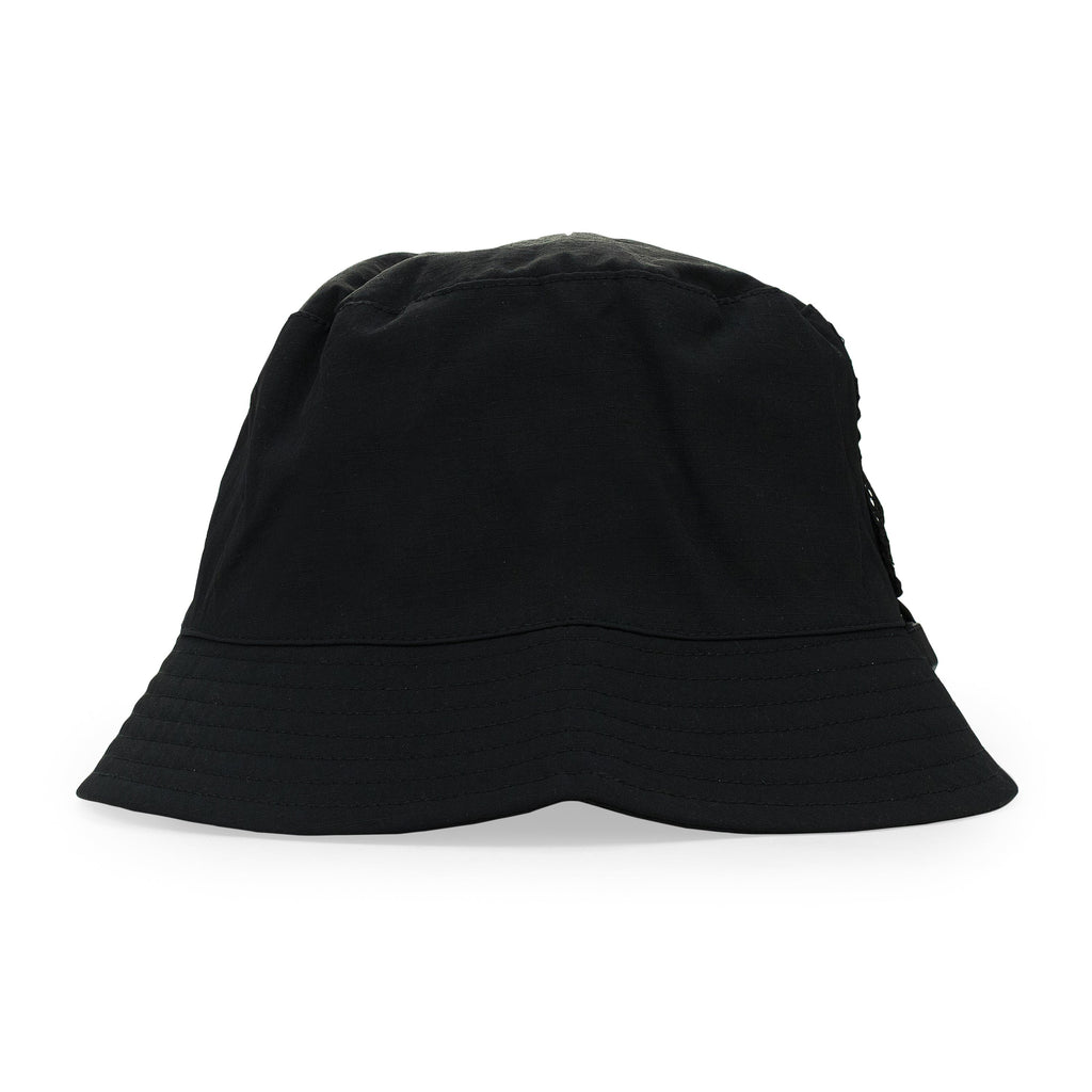 BLACK MESH POCKET BUCKET HAT