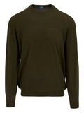 Fedeli round-neck wool sweater