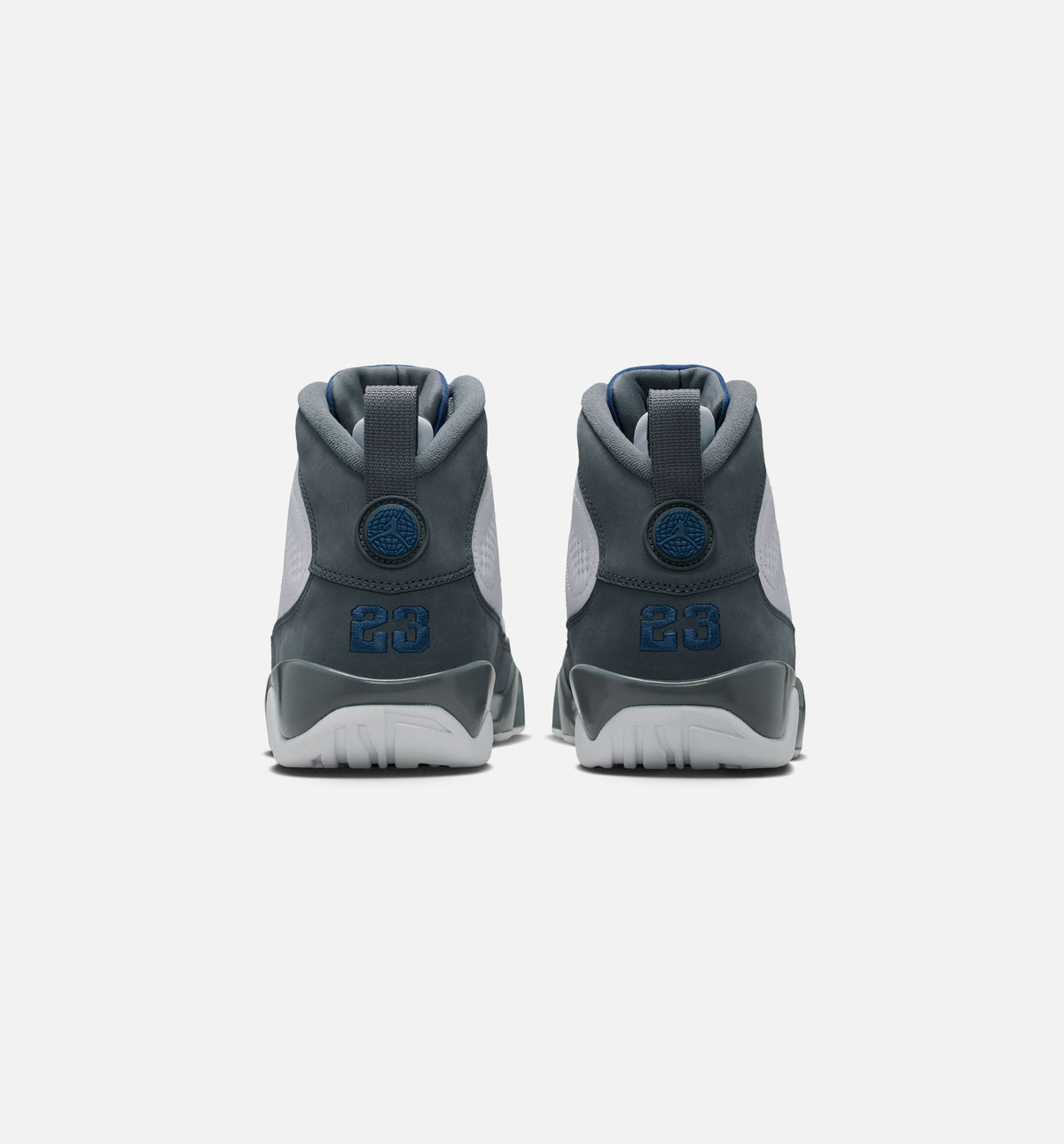 Air Jordan 9 Retro Flint Grey and French Blue Men's Lifestyle Shoes - White / French Blue / Flint Grey