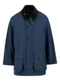 Barbour corduroy-collar cotton jacket