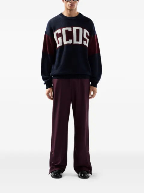 GCDS striped logo-detail sweater