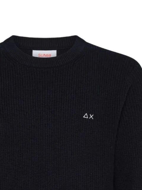 Sun68 ribbed-knit long-sleeve sweater