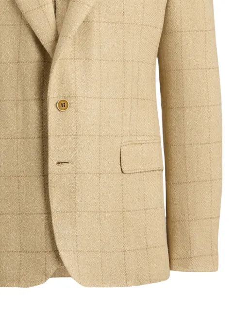 Ralph Lauren Purple Label check-pattern single-breasted blazer