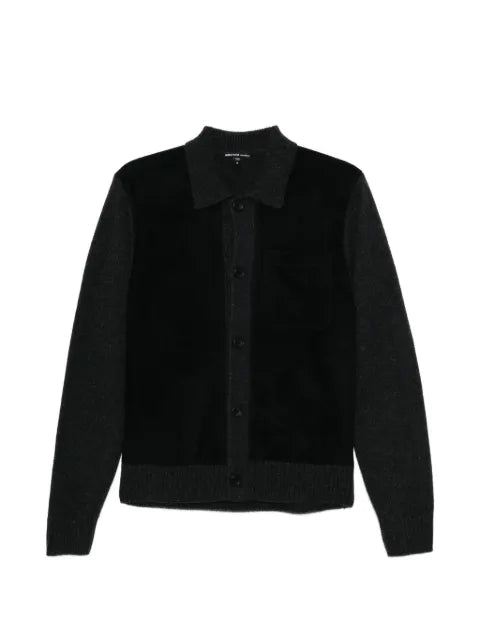 James Perse patch pocket panelled cardigan