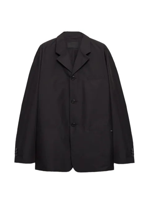 Prada single-breasted technical cotton jacket
