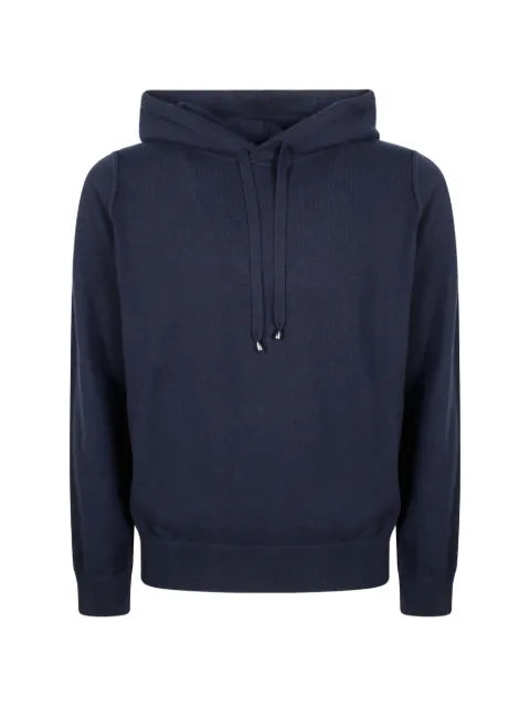 Filippo De Laurentiis drawstring knitted hoodie