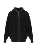 Rick Owens Tower Gimp hun hoodie in alpaca knit
