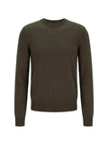 BOSS chevron-patterned crew-neck sweater