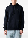 Trussardi embroidered-logo drawstring hoodie