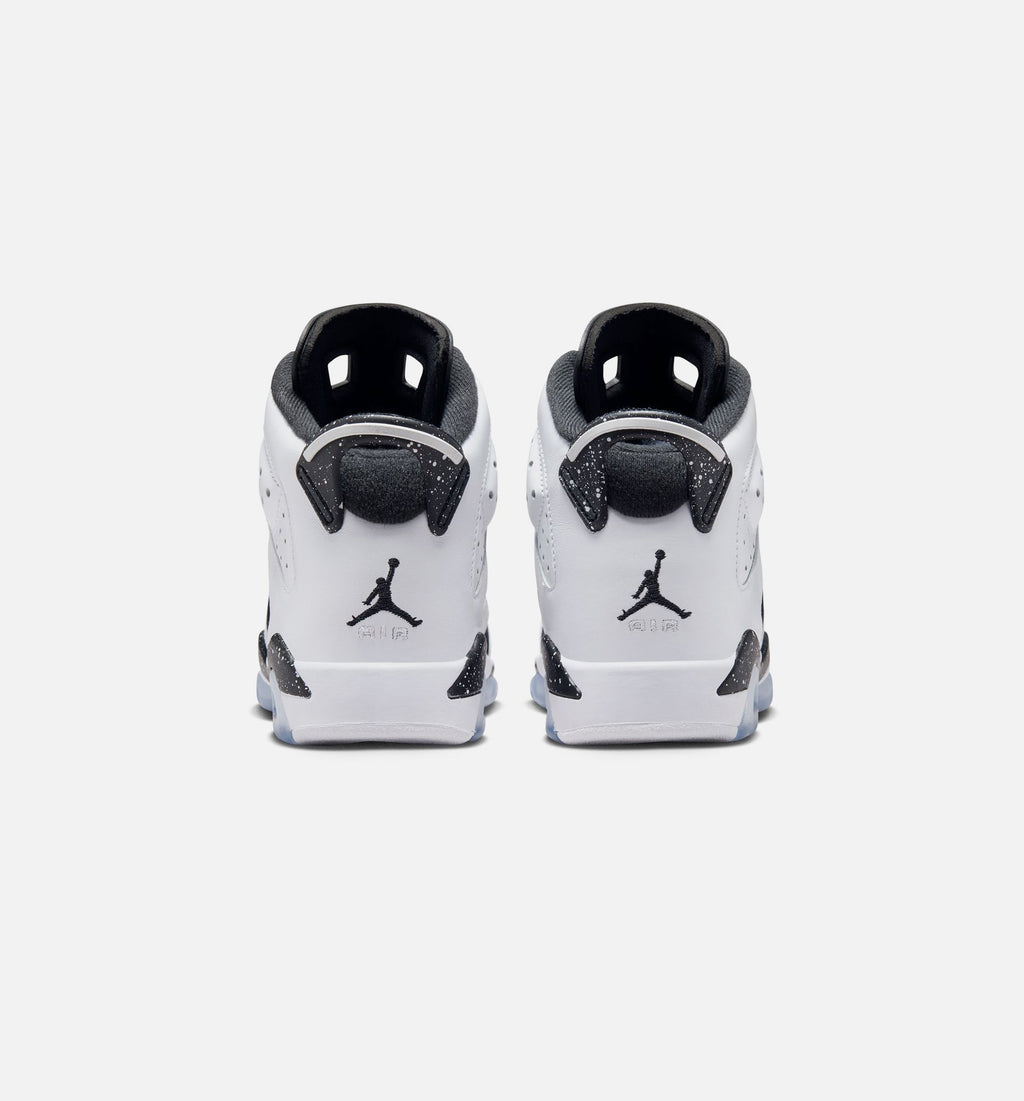 Air Jordan 6 Retro Black and White Big Kids' Sneakers - Black / White