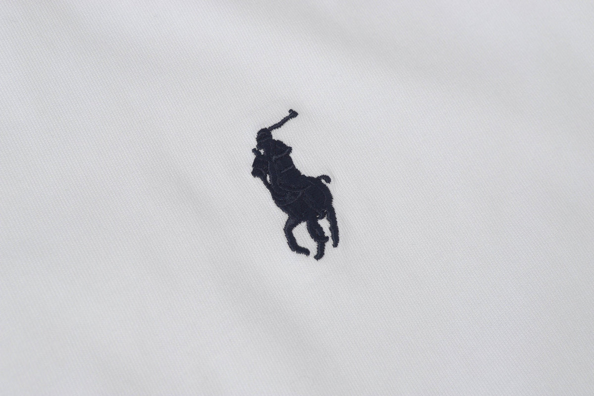 Ralph Lauren Men's White Crew‑Neck Short‑Sleeve Embroidered Pony T‑Shirt