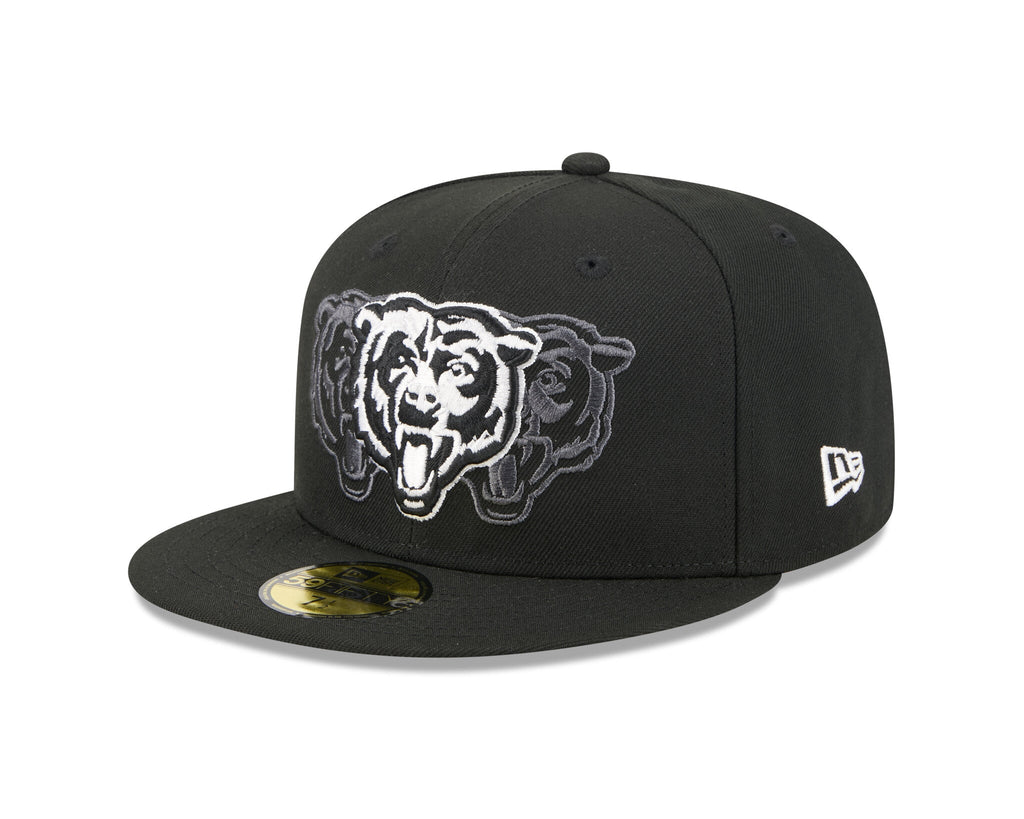 New Era 5950 Chicago Bears Tri Hit Fitted Hat