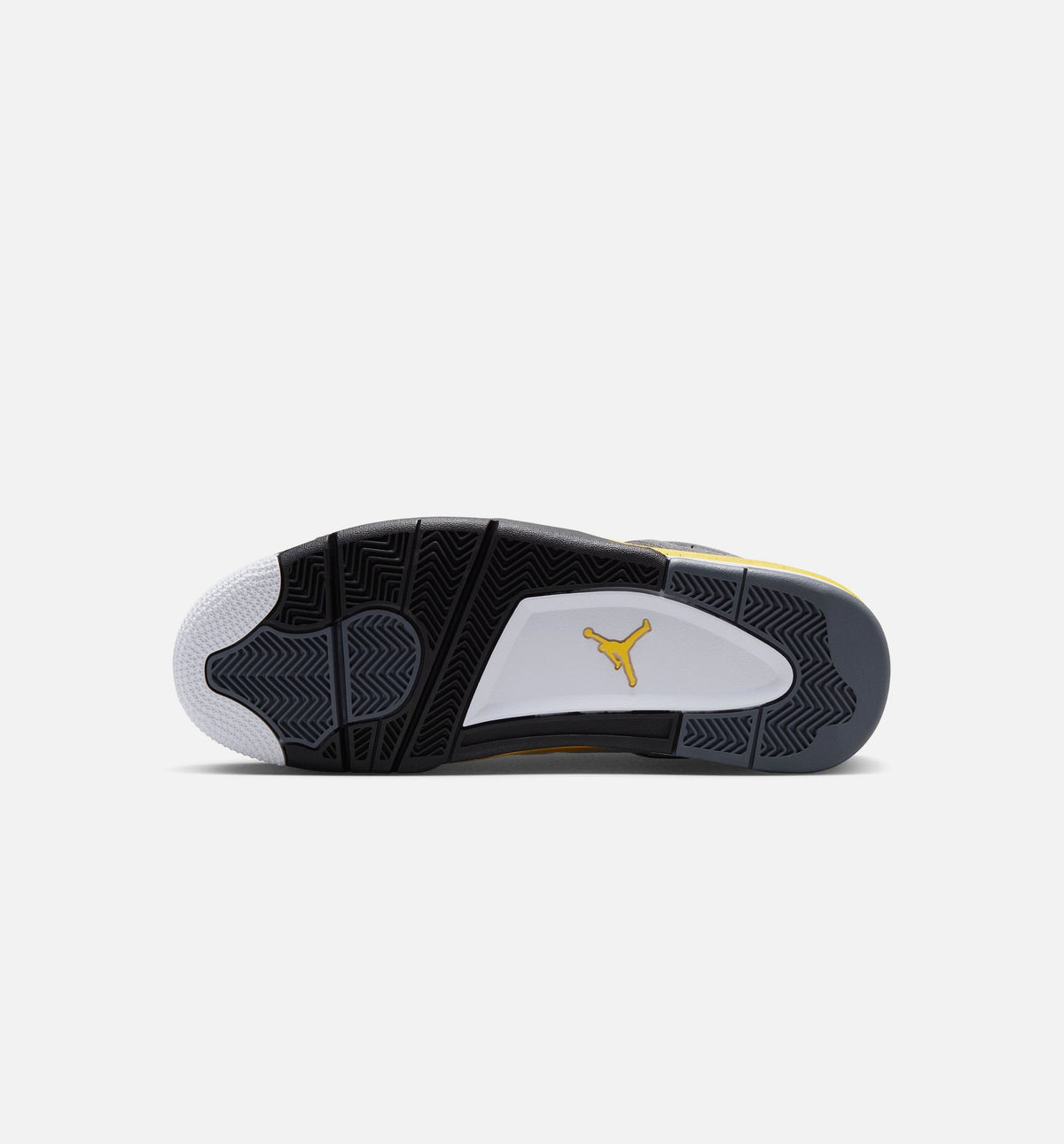 Air Jordan 4 Retro Rare Air Tour Yellow Men's Shoes - White Dark Blue Grey Black Tour Yellow