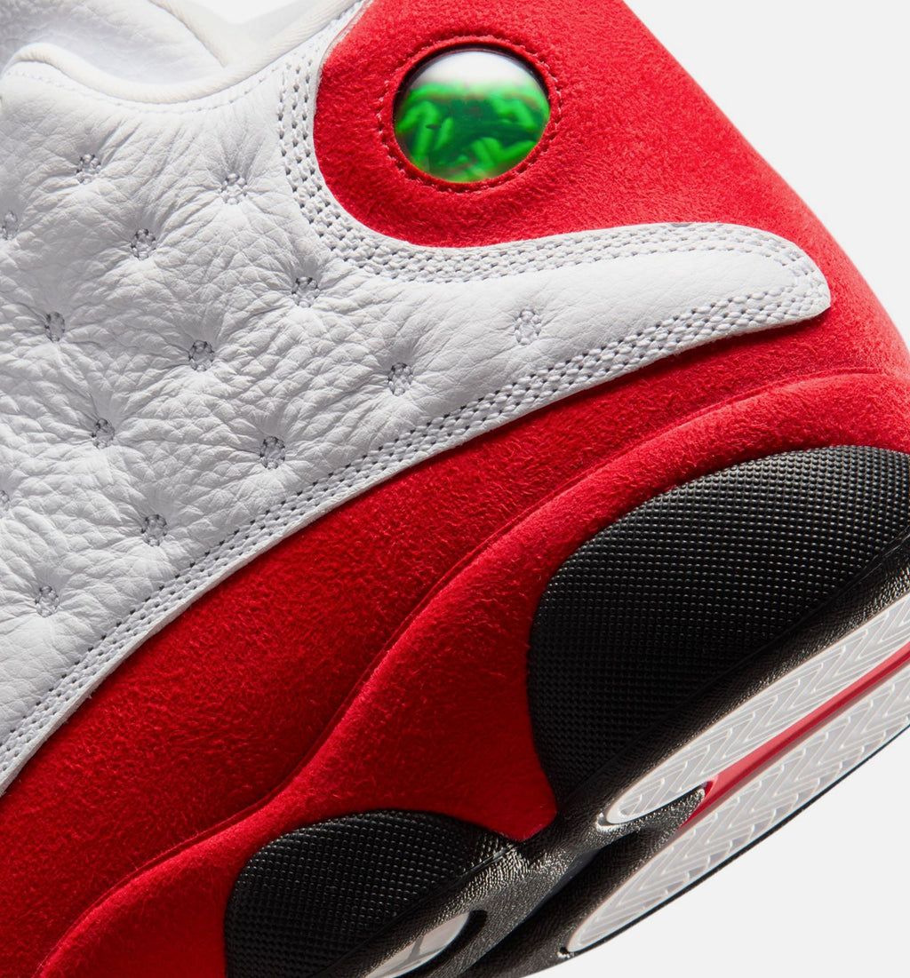 Air Jordan 13 Retro 'White and University Red' - Men's Lifestyle Sneaker (White/Black/True Red)