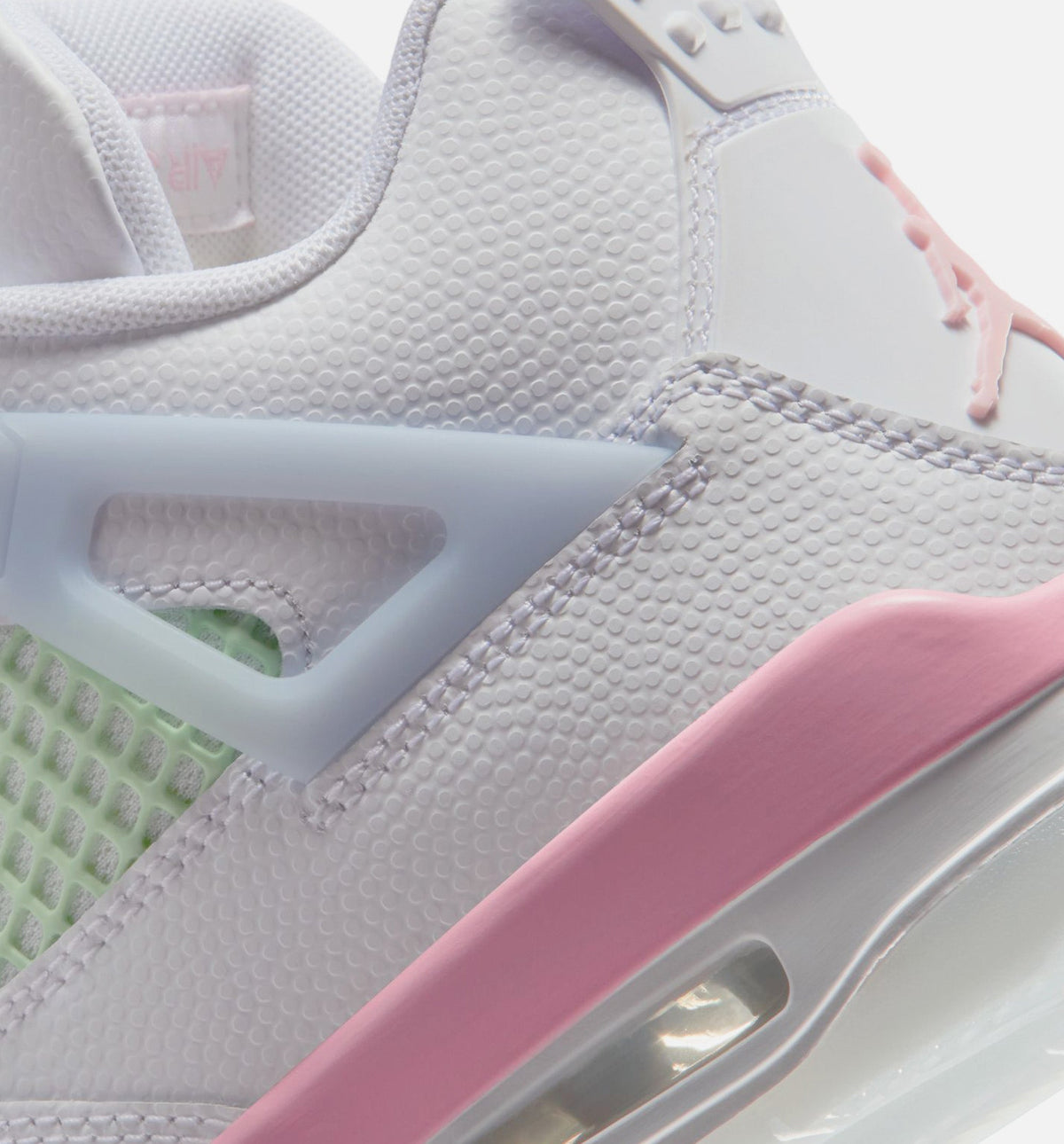 Air Jordan 4 Retro Medium Soft Pink Kids' Shoes - White/Pink/Blue