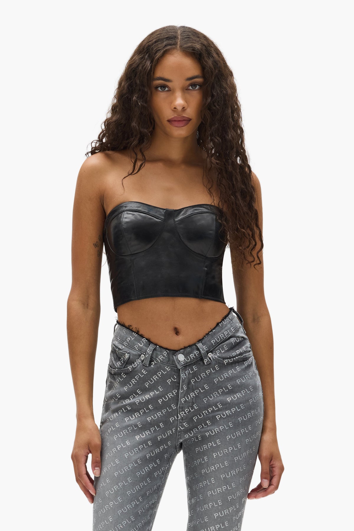 Leather Tube Top