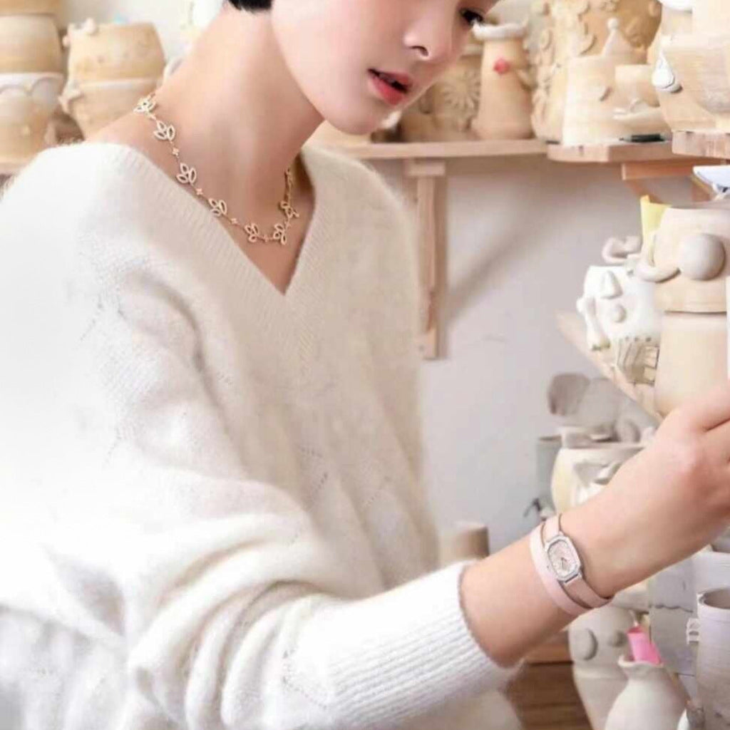 Harry Winston Style Lock Necklace