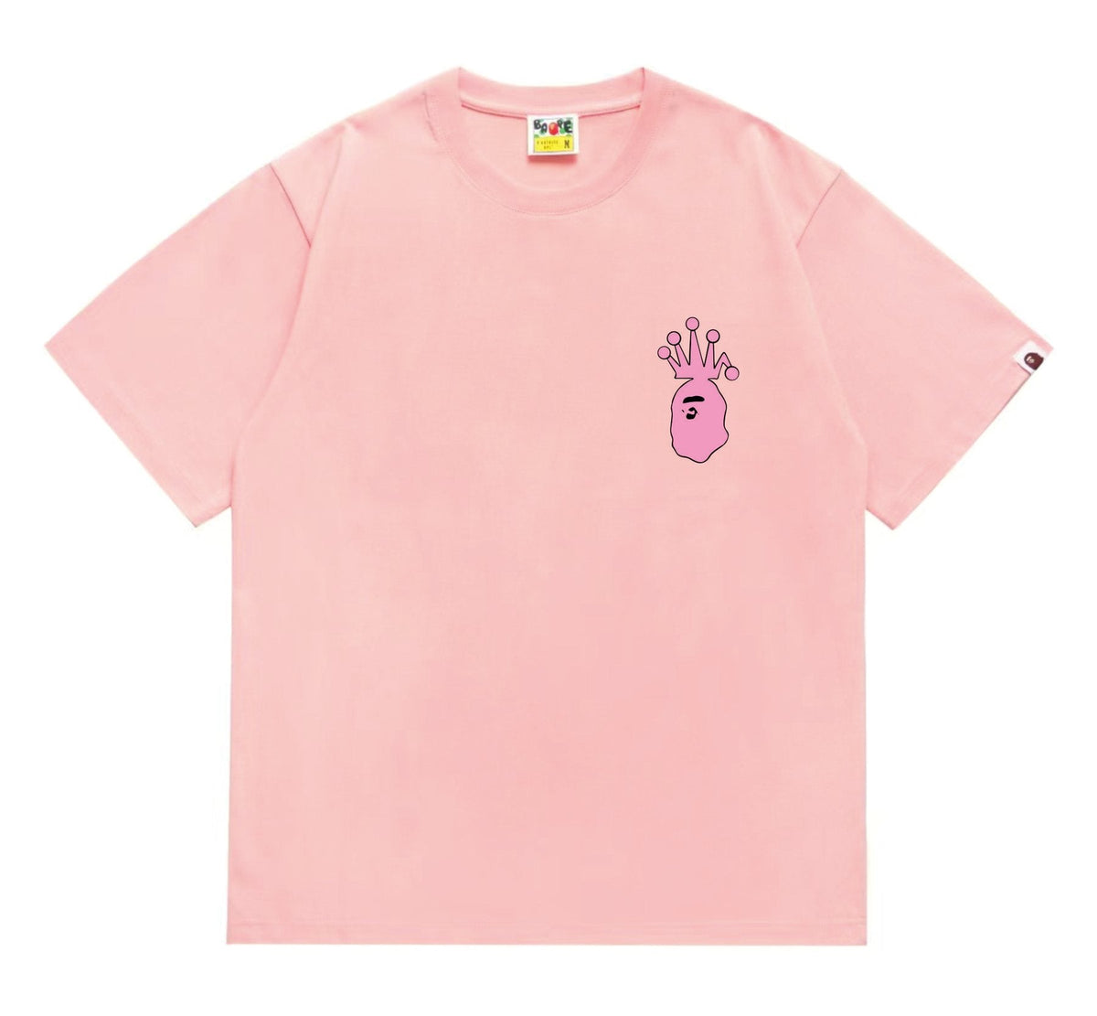 BAPE Crown-Face Graffiti Graphic T-Shirt