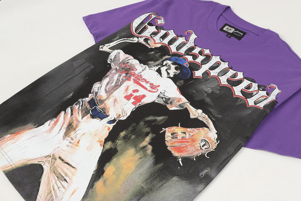 Godspeed Purple Baseball Graphic T-Shirt