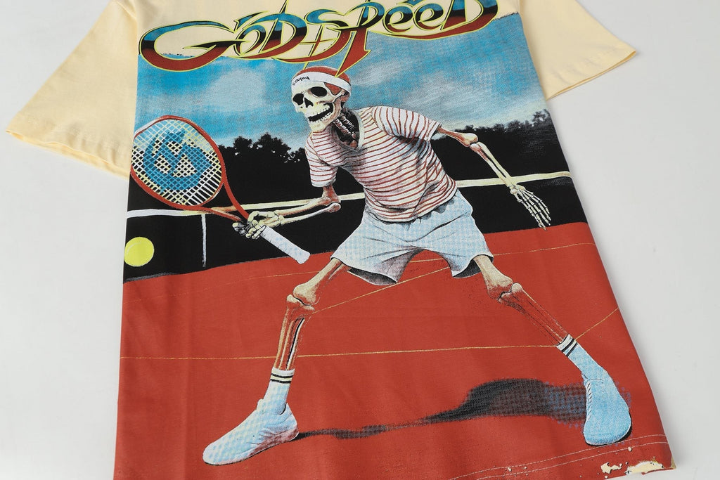 Godspeed Tennis Skeleton Graphic T-Shirt