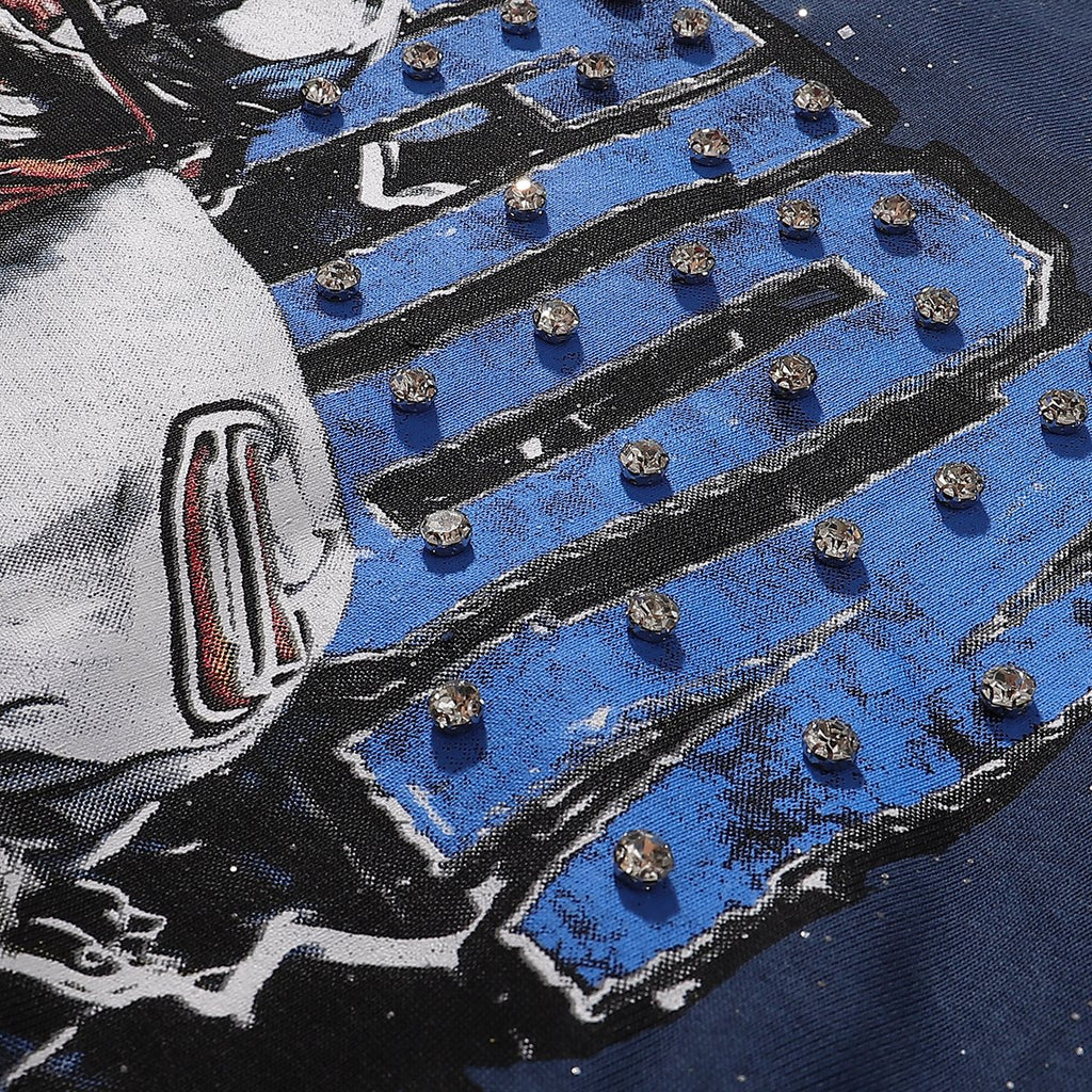 BKYS Revival Football Graphic Cropped T-Shirt