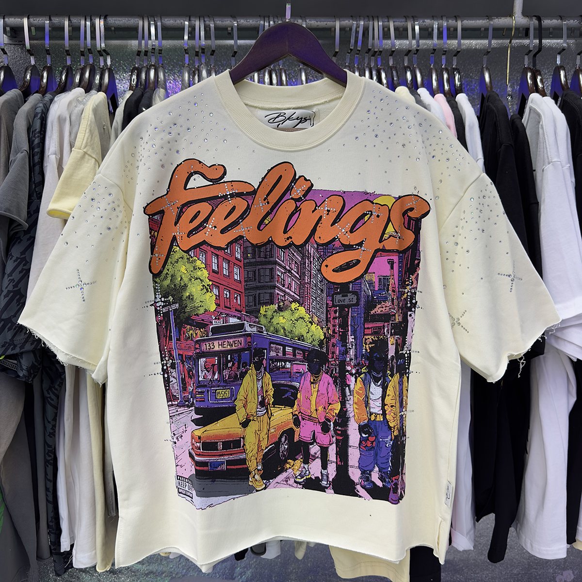 BKYS Revival Feelings Cropped Graphic T-Shirt