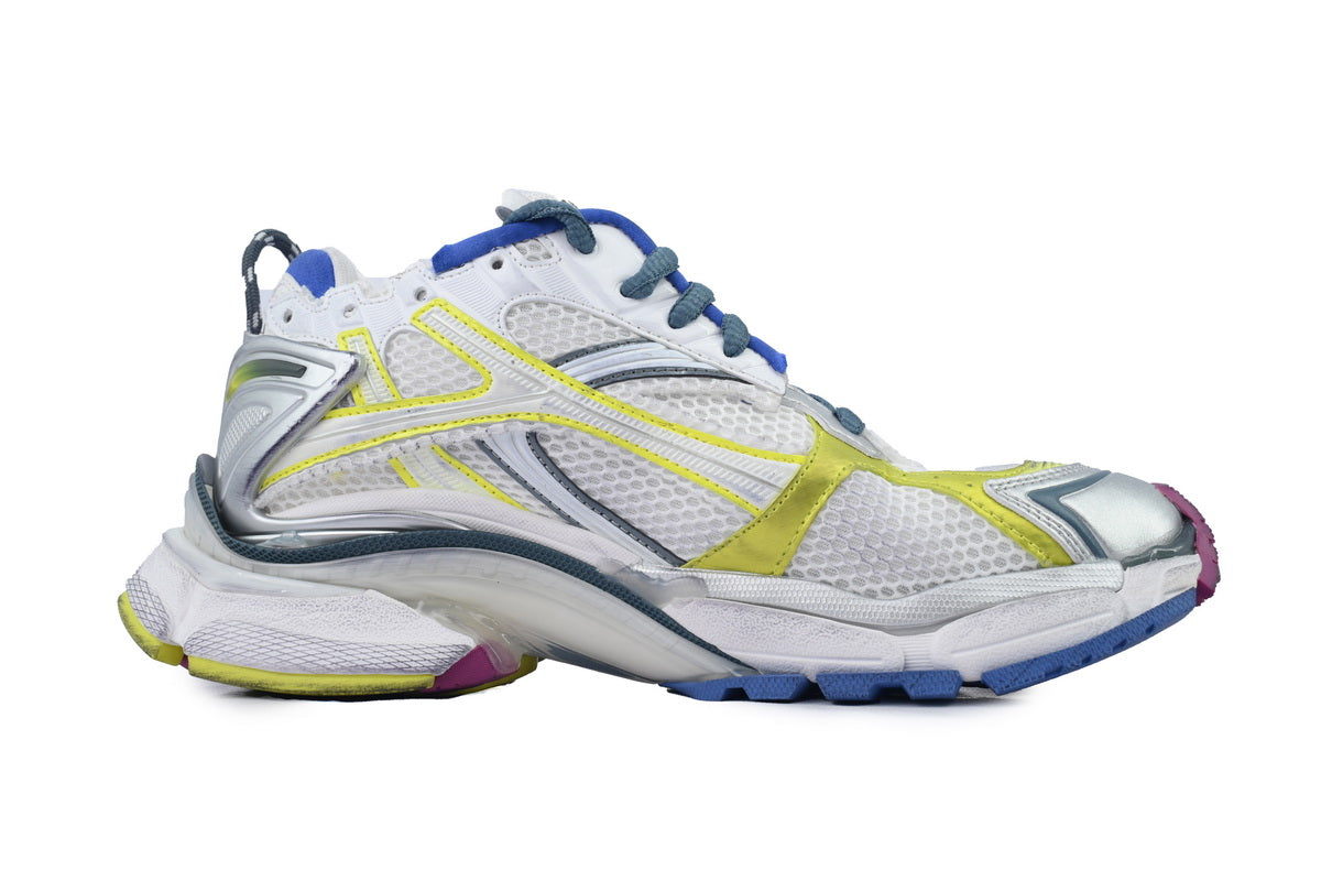 Balenciaga Runner Sneaker Worn-Out - White Purple Blue 772767 W3RMU 9547