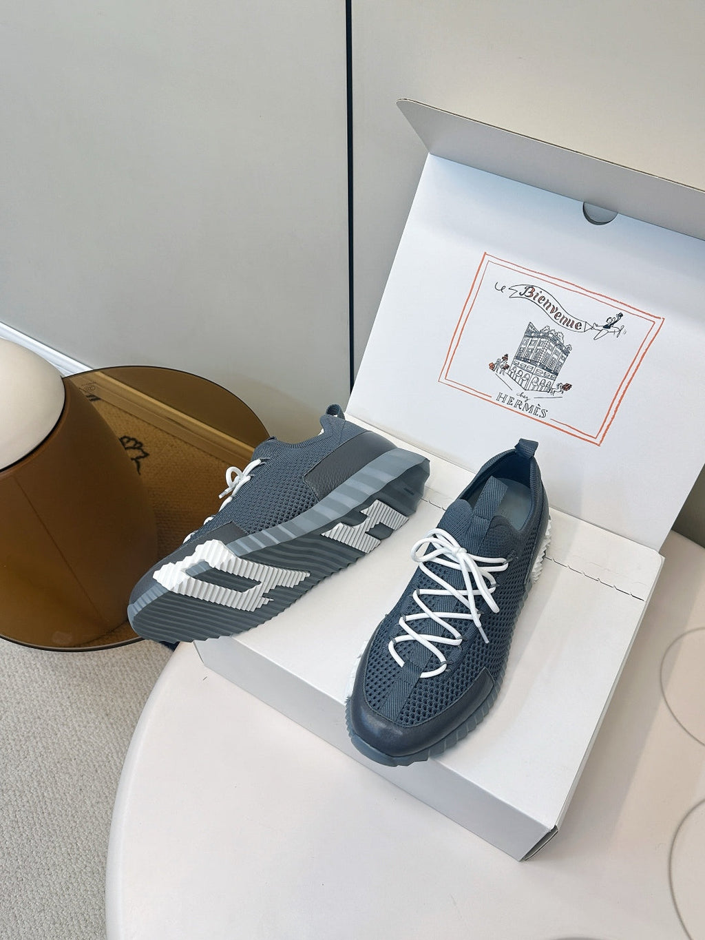 Hermes Classic Couple's Casual Sneakers
