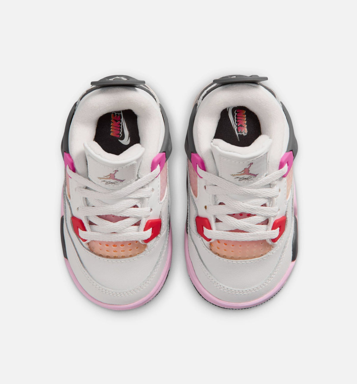 Air Jordan 4 Retro Comic – Infant/Toddler Lifestyle Shoe in Off White/Fire Pink/Anthracite