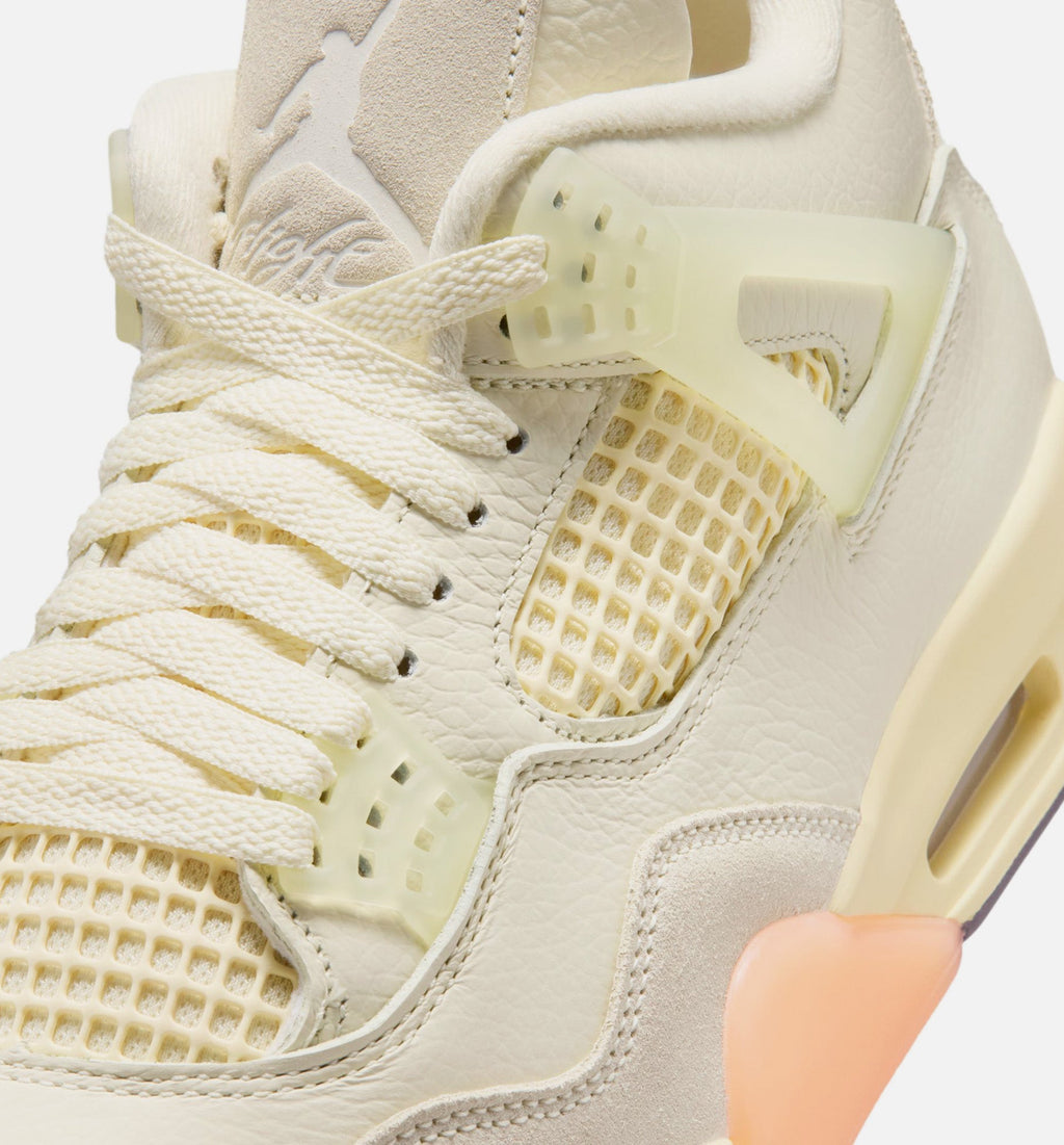 Air Jordan 4 Retro Birds of Paradise – Women's Lifestyle Shoe in Coconut Milk/Metallic Gold/Muslin/Bright Mango/Sundial/Black