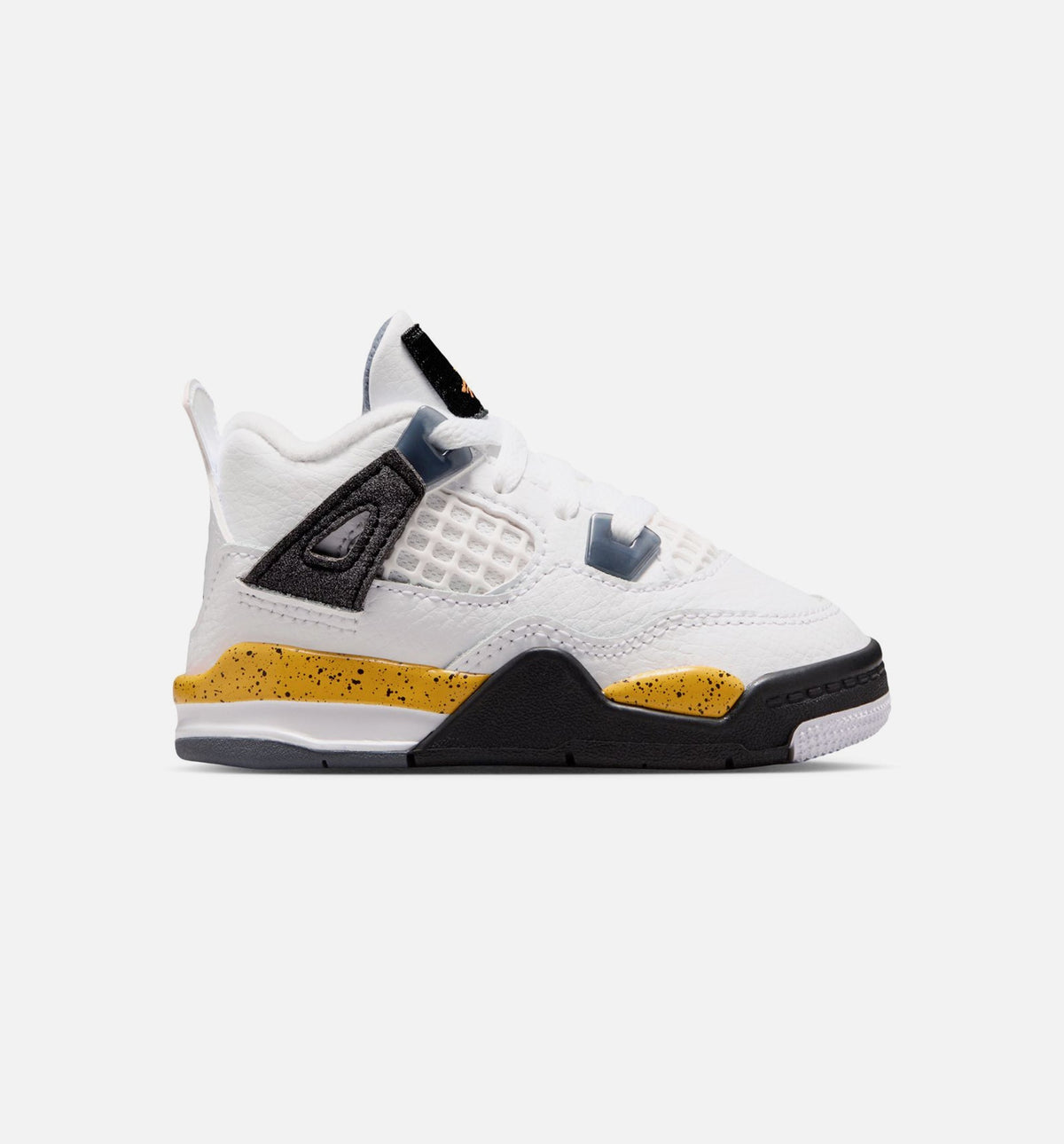 Air Jordan 4 Retro Rare Air Tour Yellow Infant/Toddler Lifestyle Shoes - White/Dark Blue Grey/Black/Tour Yellow