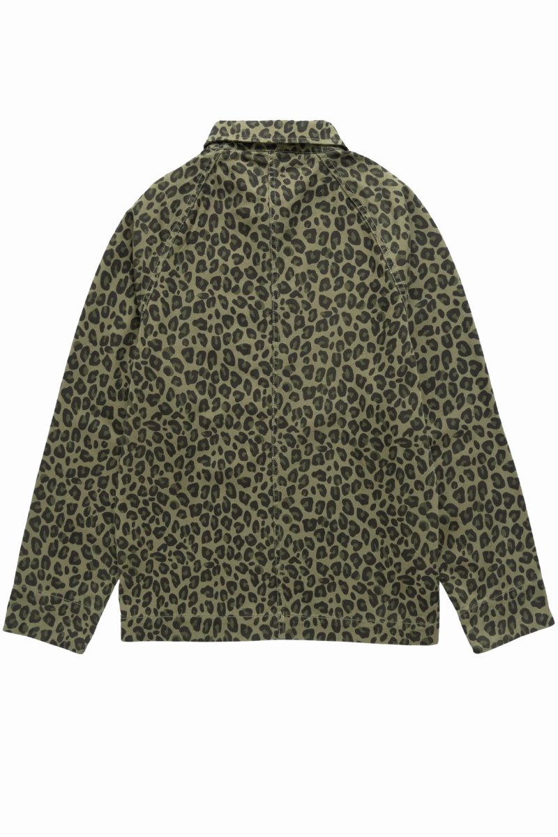 SERVICE WORKS PATTERNED EASY CHEF SHIRT Green Leopard