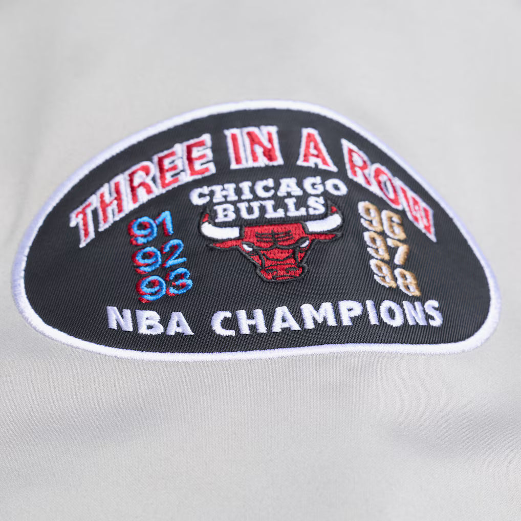 M&N NBA Chicago Bulls Thunderstorm Lightweight Satin Jacket