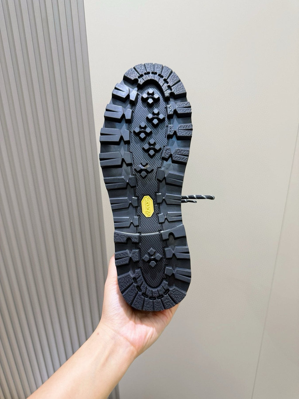 Moncler Black Lug-Sole Lace-Up Boots
