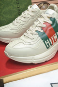 GUCCI Off-White Green and Red Chunky Sneakers