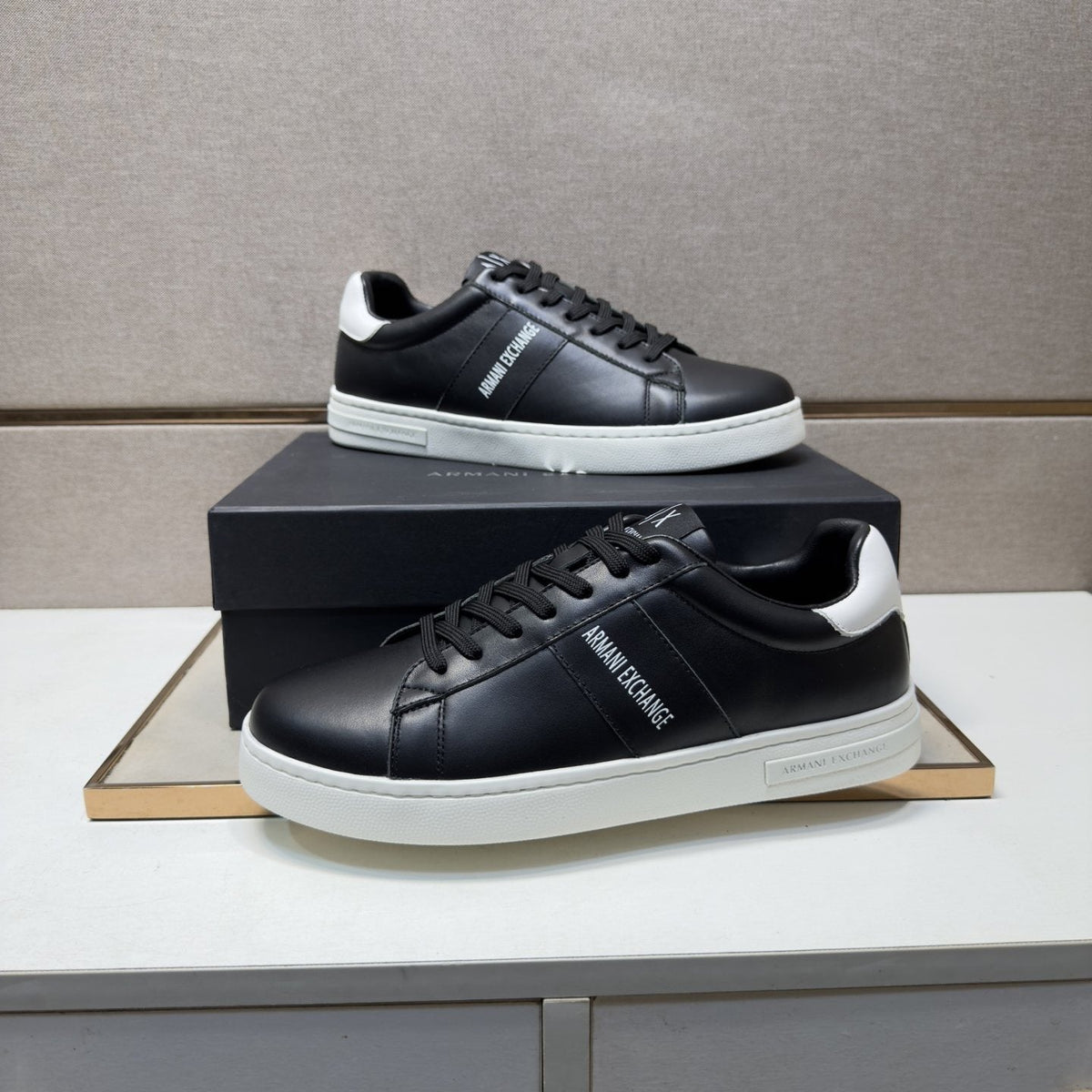 Armani Exchange Men's Low-Top Logo Sneakers